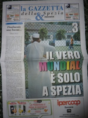 link alla prima pagina gazzetta spezia del 29 05 2009